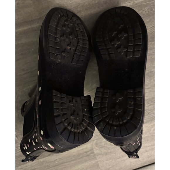 Isaac Mizrahi Live! n/a Women's Sz 8 Printed Rubber Rain Bootie - Picture 5 of 5